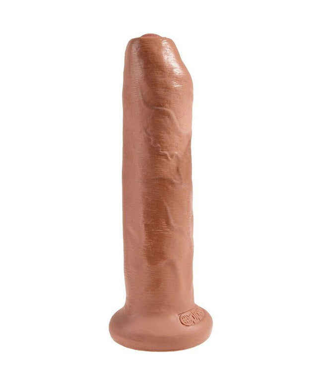 king cock pene realistico non tagliato 17 8 cm caramello