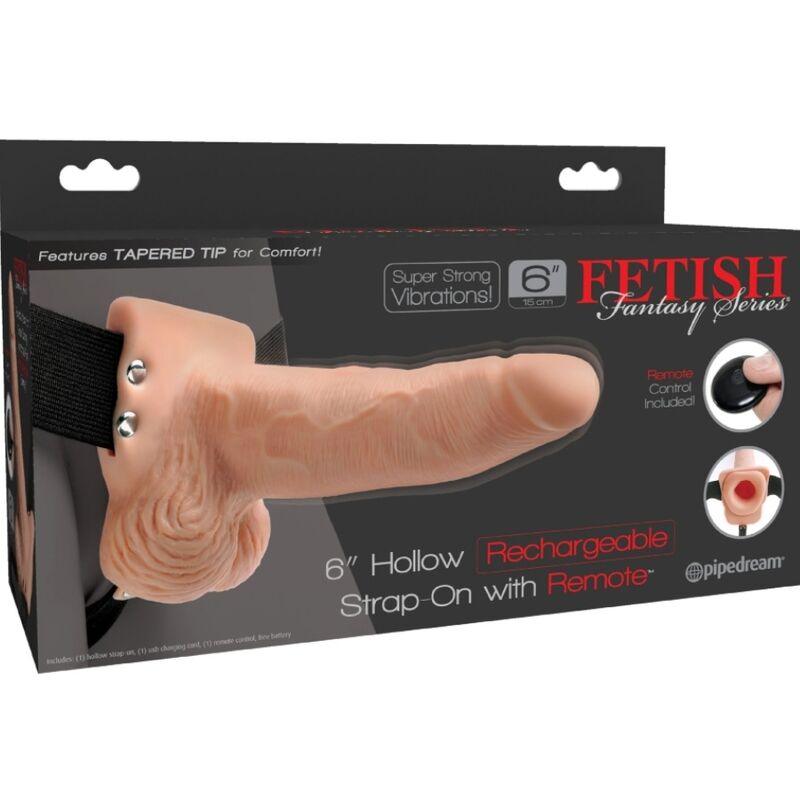 fetish fantasy series imbragatura regolabile telecomando pene realistico con testicoli ricaricabili e vibratore 15 cm