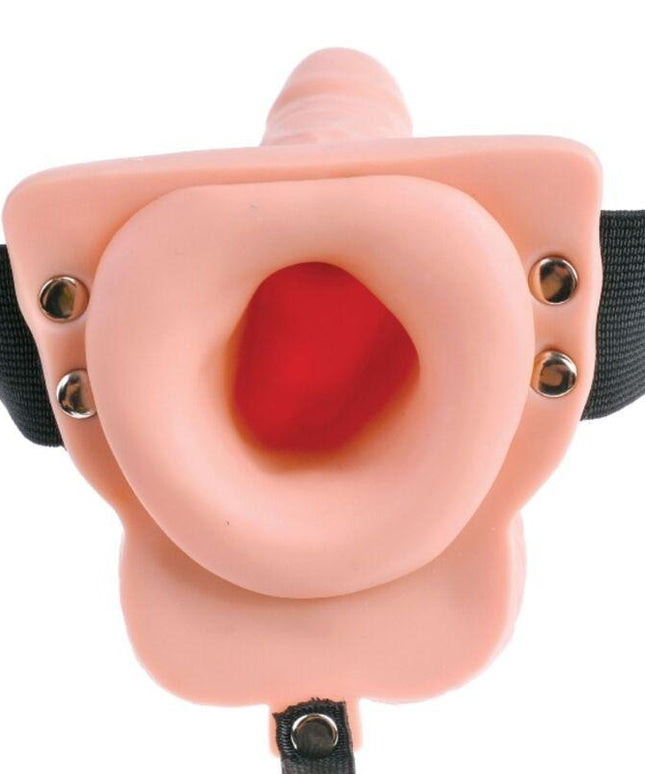 fetish fantasy series imbragatura regolabile telecomando pene realistico con testicoli ricaricabili e vibratore 15 cm
