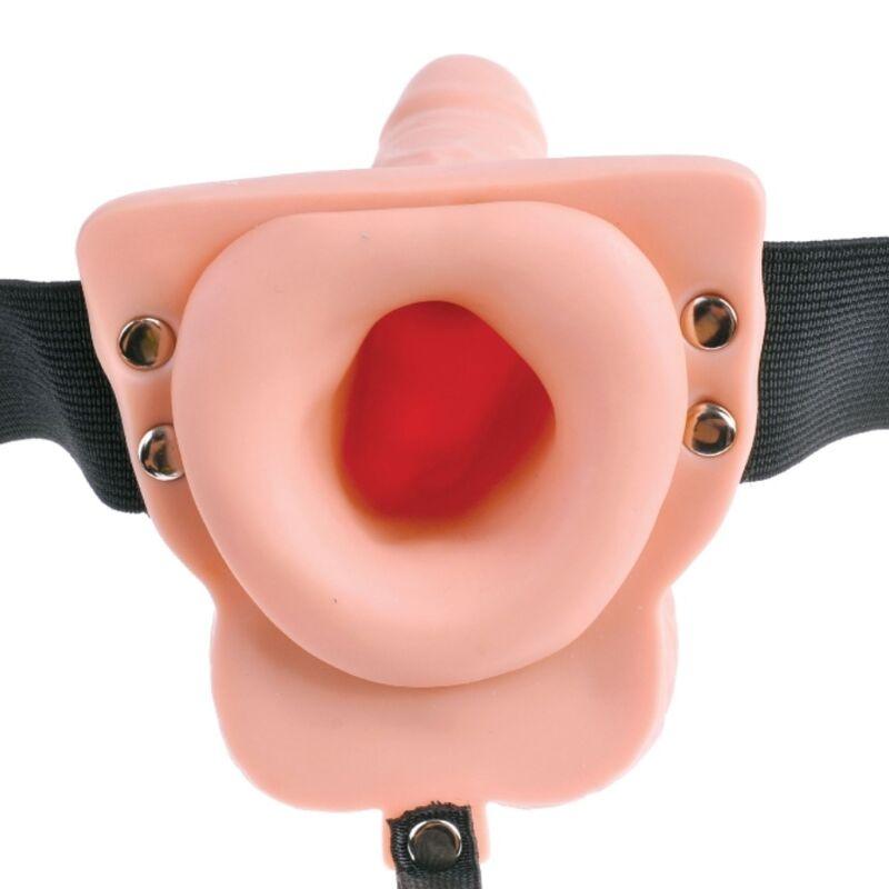 fetish fantasy series imbragatura regolabile telecomando pene realistico con testicoli ricaricabili e vibratore 15 cm