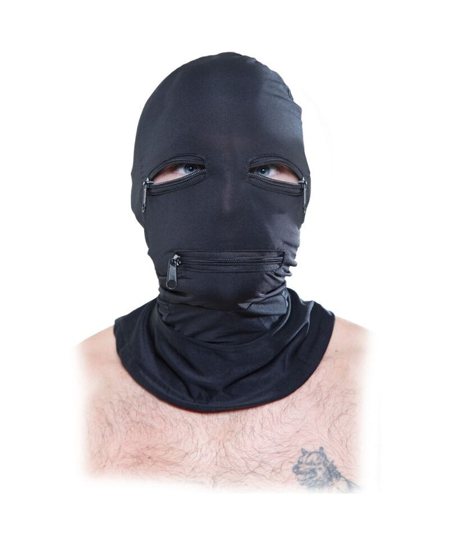 FETISH FANTASY SERIES - CAPPUCCIO CON CERNIERE NERO