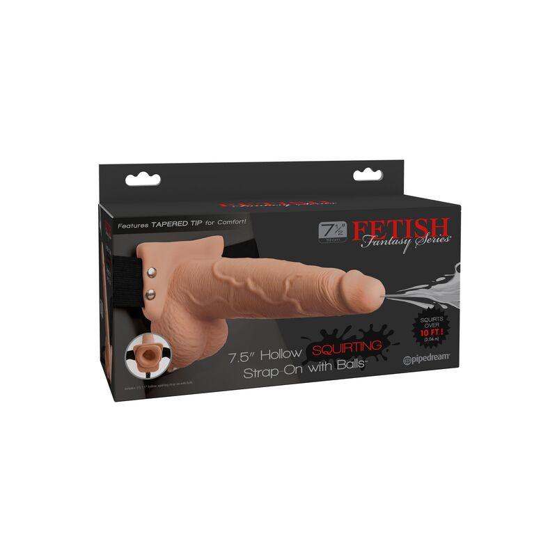 fetish fantasy series imbracatura regolabile pene realistico con sfere squirting 19 cm