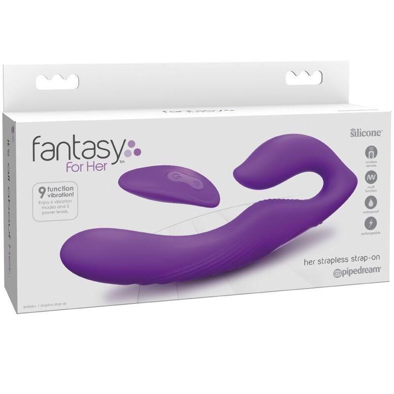 fantasy for her vibratore a doppia penetrazione telecomando 9 livelli viola