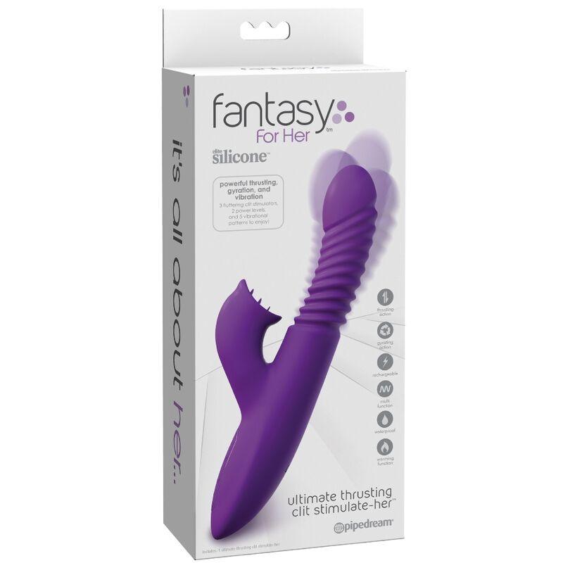 fantasy for her stimolatore del clitoride con oscillazione del calore e funzione vibrazione viola