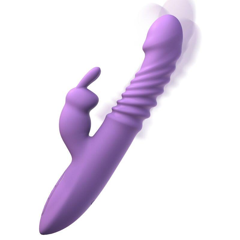 fantasy for her stimolatore per clitoride coniglio con funzione calore oscillazione e vibrazione viola