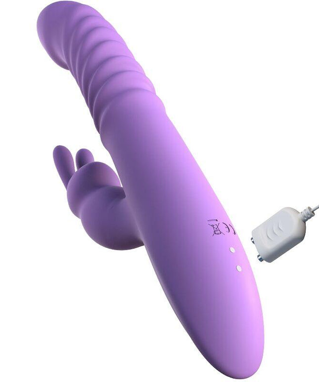 fantasy for her stimolatore per clitoride coniglio con funzione calore oscillazione e vibrazione viola