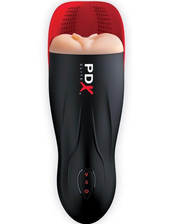 pdx elite stroker fuck o matic vagina doppia vibrazione pene e testicoli