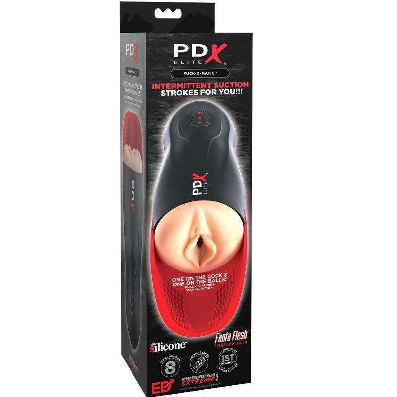 pdx elite stroker fuck o matic vagina doppia vibrazione pene e testicoli