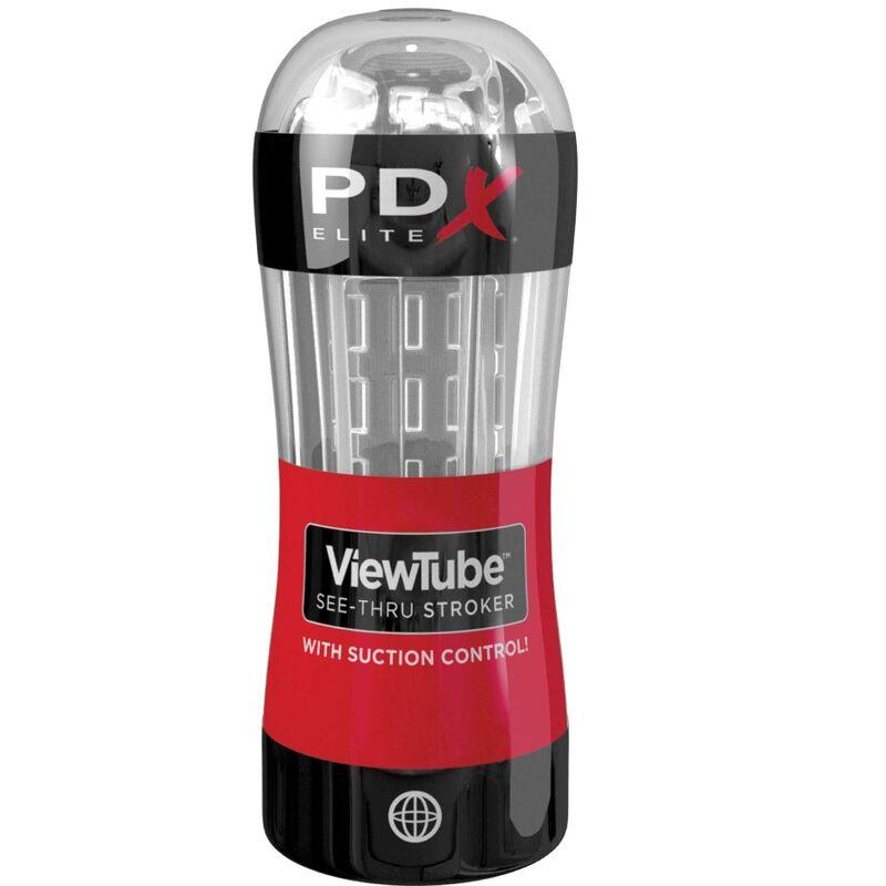 pdx elite stroker viewtube control aspirazione trasparente