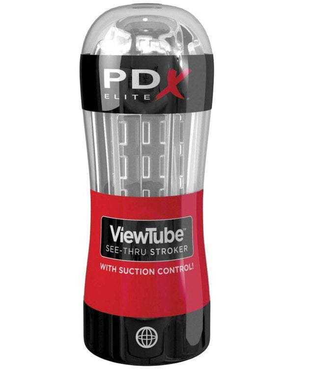 pdx elite stroker viewtube control aspirazione trasparente