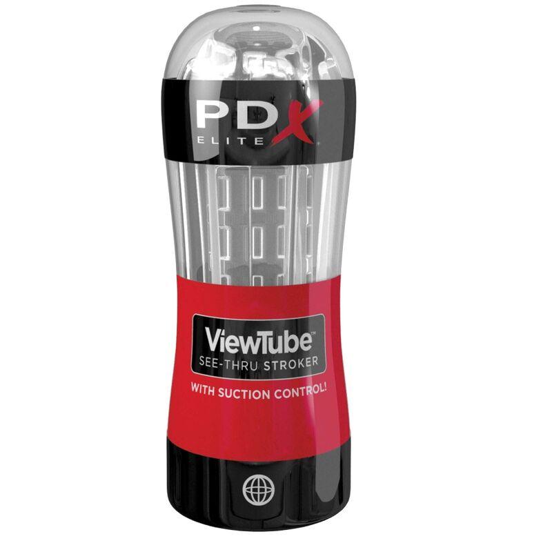 pdx elite stroker viewtube control aspirazione trasparente