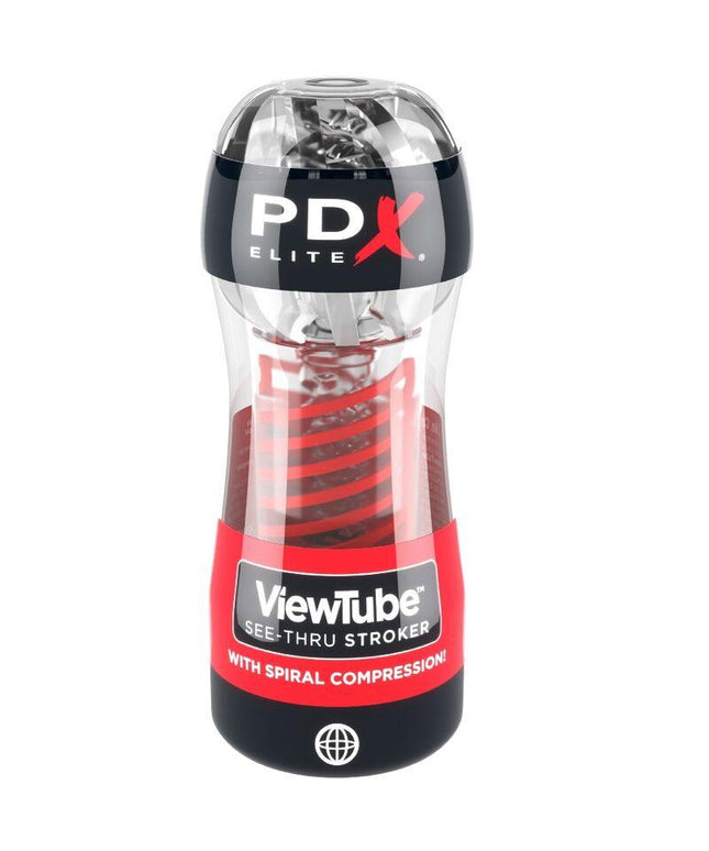pdx elite stroker viewtube 2 compressione spirale trasparente