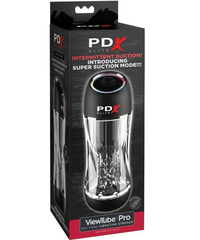 pdx elite vibratore stroker viewtube pro trasparente