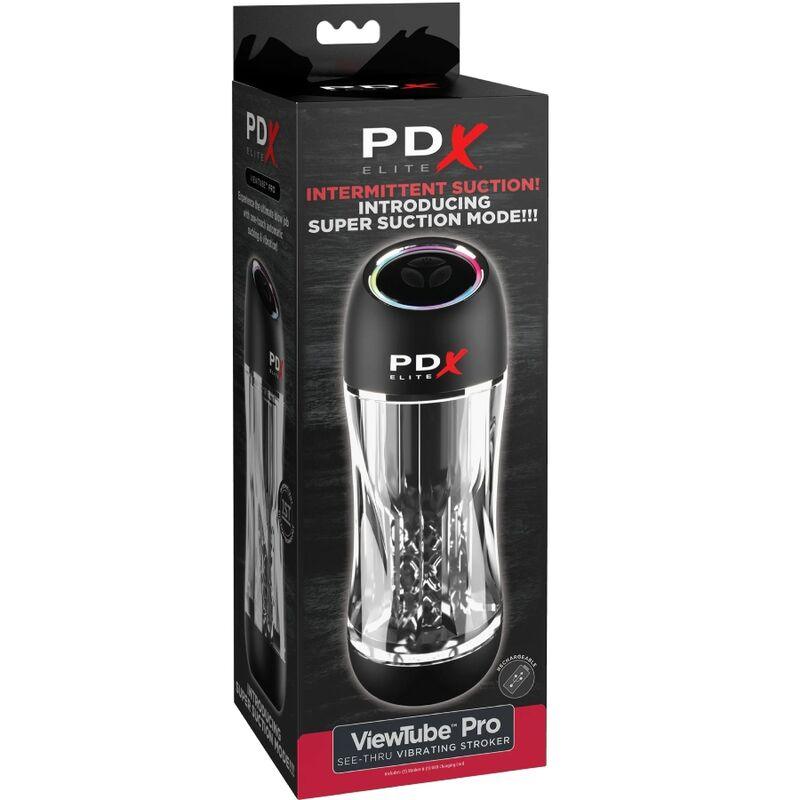 pdx elite vibratore stroker viewtube pro trasparente