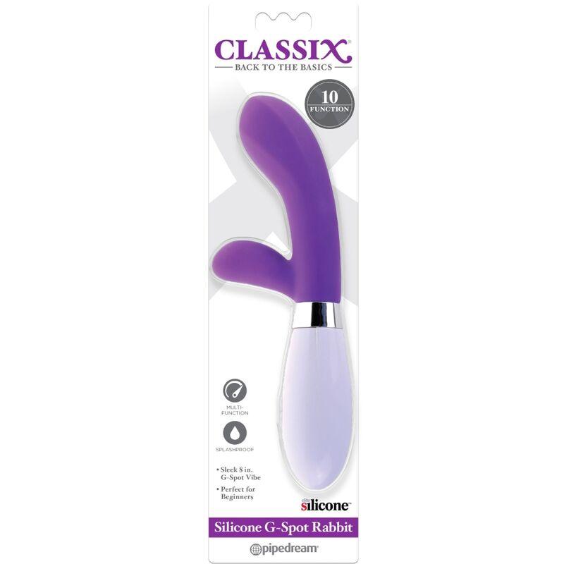 classix vibratore rabbit g spot in silicone viola