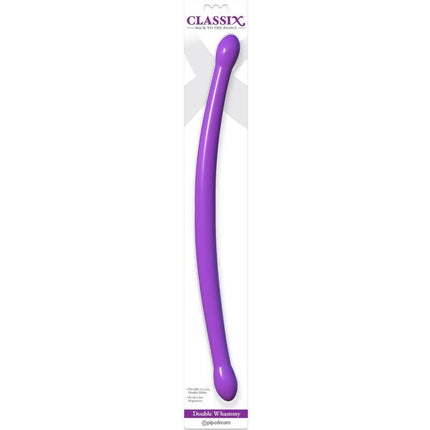 classix doppio dildo flessibile 43 7 cm viola