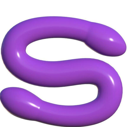 classix doppio dildo flessibile 43 7 cm viola