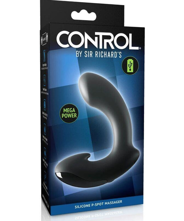 sir richards massaggiatore prostatico p point in silicone nero