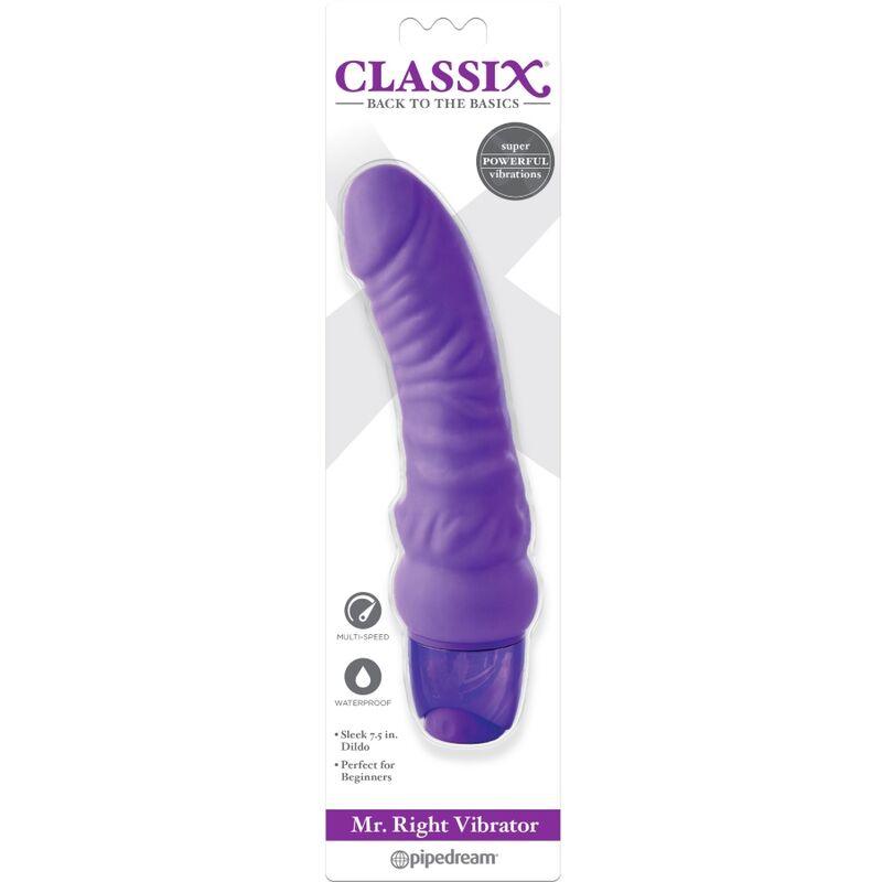 classix dildo vibrante mr right multi speed 15 5 cm viola