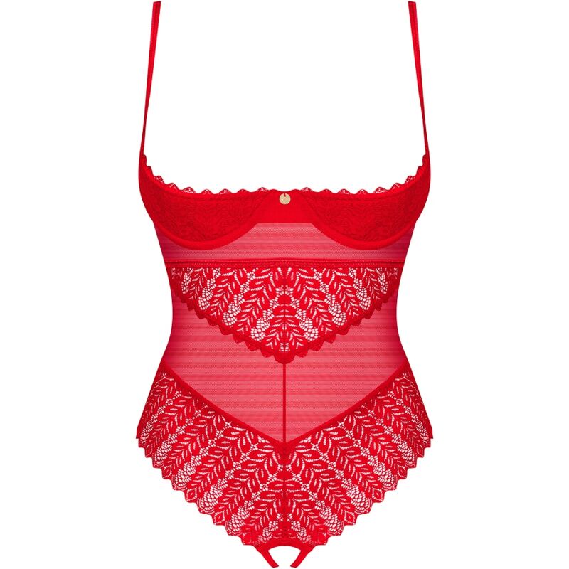 OBSESSIVE - INGRIDIA CROTCHLESS ROSSO XS/S