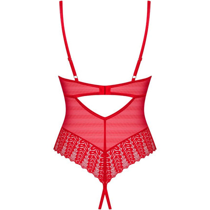 OBSESSIVE - INGRIDIA CROTCHLESS ROSSO XS/S