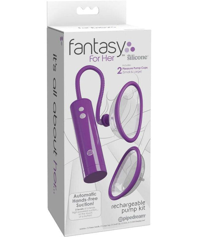 fantasy for her kit pompa aspira clitoride ricaricabile taglia s l
