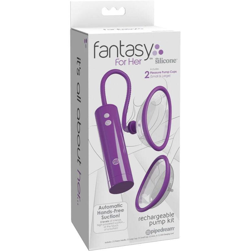 fantasy for her kit pompa aspira clitoride ricaricabile taglia s l