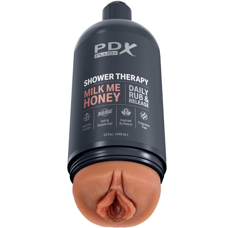 pdx plus masturbatore stroker design discreto della bottiglia milk me honey candy shampoo