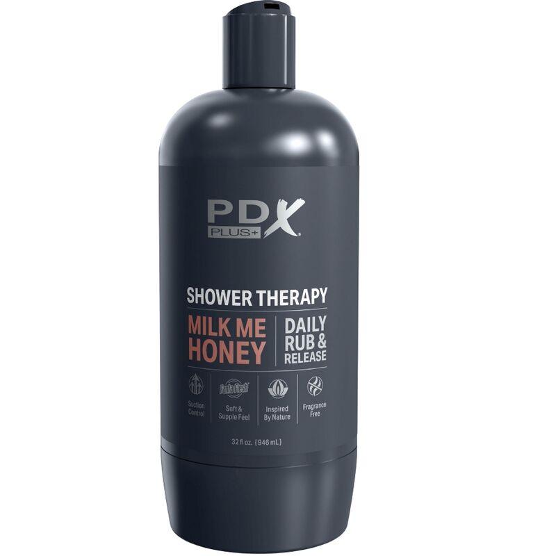 pdx plus masturbatore stroker design discreto della bottiglia milk me honey candy shampoo