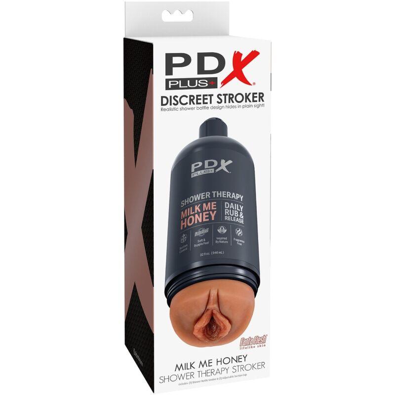 pdx plus masturbatore stroker design discreto della bottiglia milk me honey candy shampoo