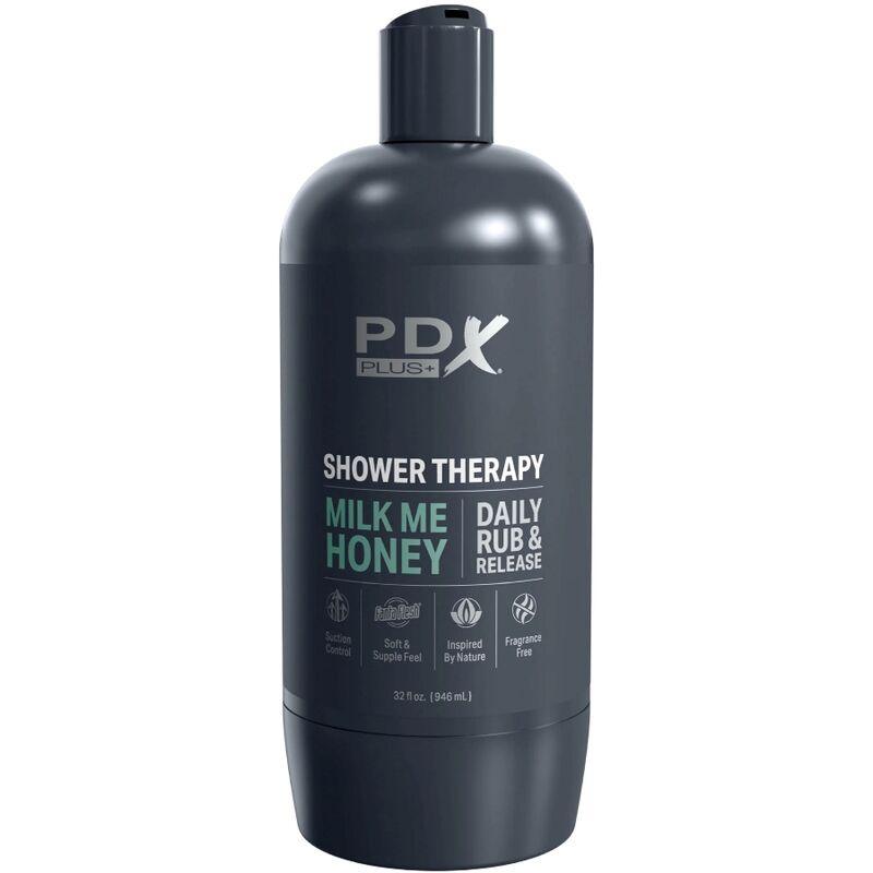 pdx plus masturbatore stroker design discreto del flacone di shampoo milk me honey