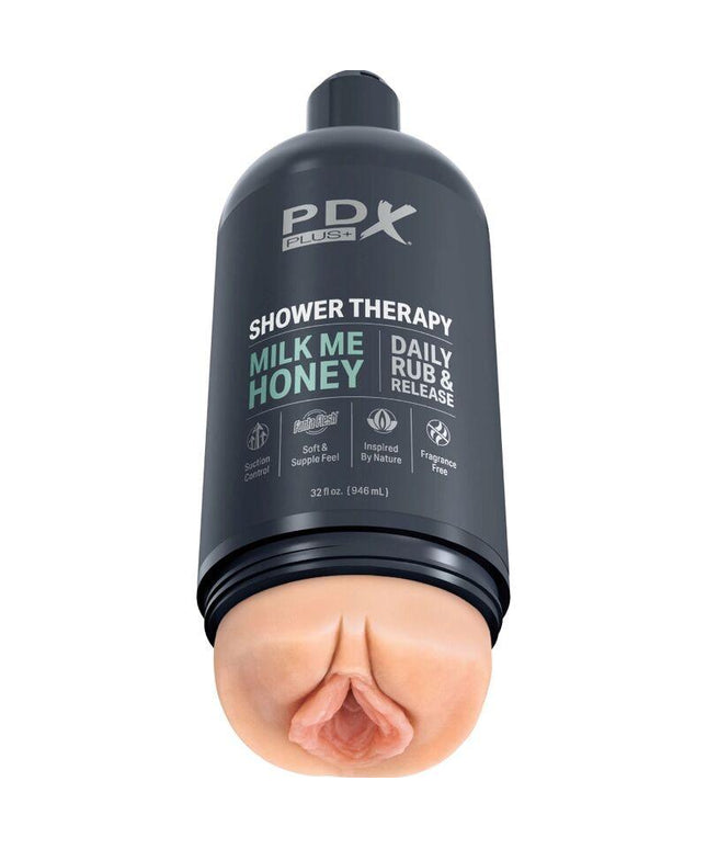 pdx plus masturbatore stroker design discreto del flacone di shampoo milk me honey
