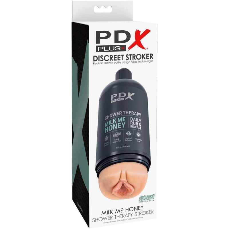 pdx plus masturbatore stroker design discreto del flacone di shampoo milk me honey