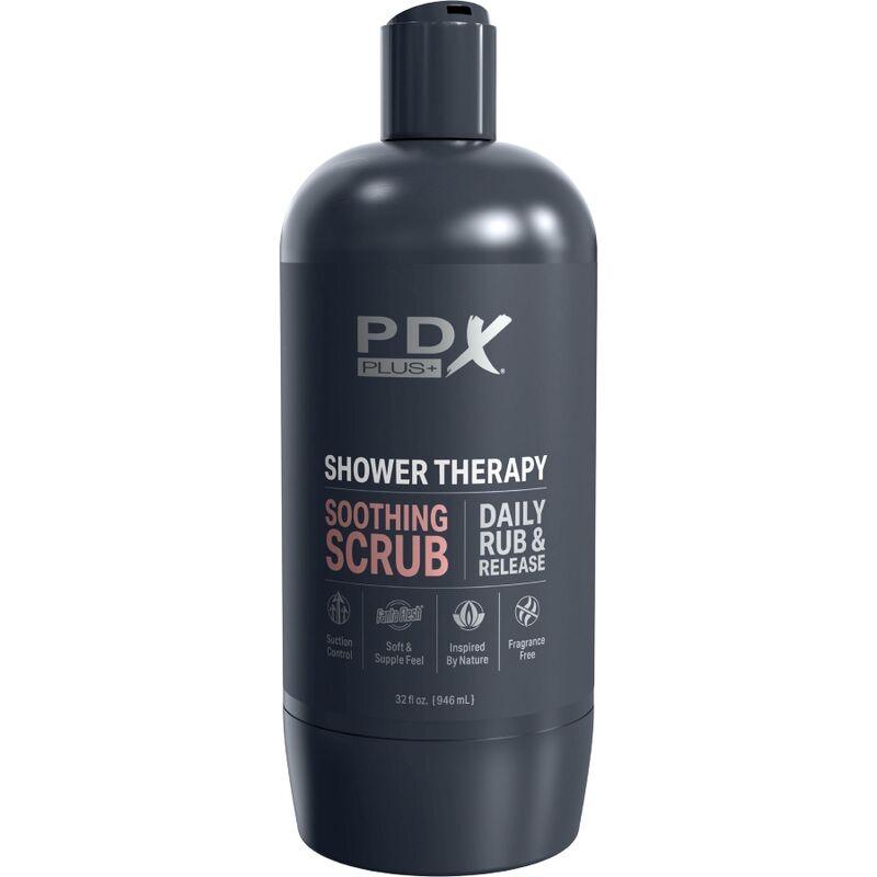 pdx plus masturbatore stroker design discreto della bottiglia scrub lenitivo shampoo candy