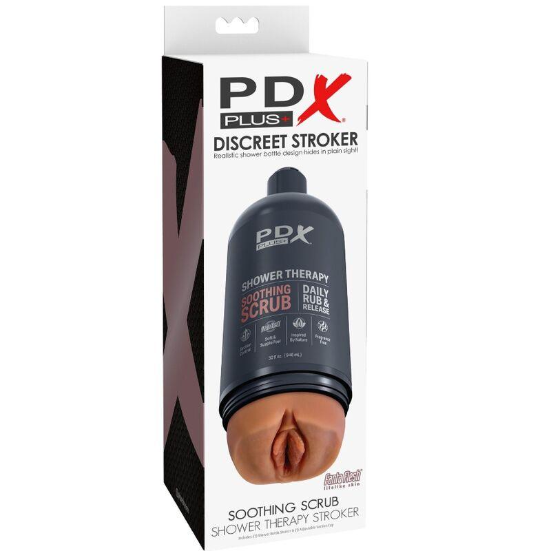 pdx plus masturbatore stroker design discreto della bottiglia scrub lenitivo shampoo candy