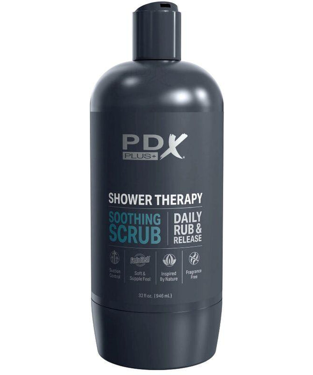 pdx plus shampoo scrub lenitivo stroker masturbator dal design discreto della bottiglia