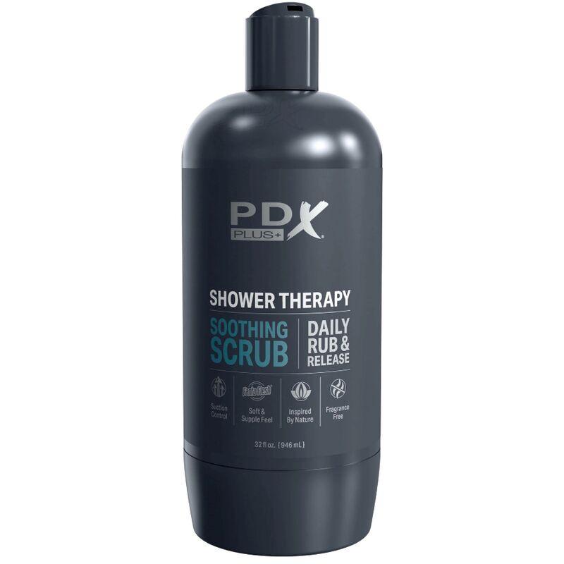 pdx plus shampoo scrub lenitivo stroker masturbator dal design discreto della bottiglia