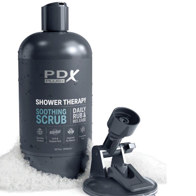 pdx plus shampoo scrub lenitivo stroker masturbator dal design discreto della bottiglia