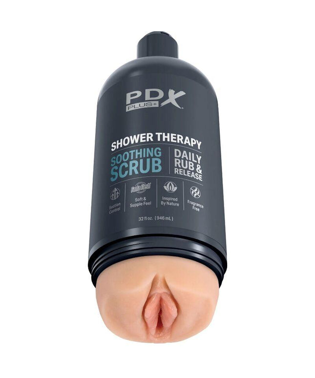 pdx plus shampoo scrub lenitivo stroker masturbator dal design discreto della bottiglia