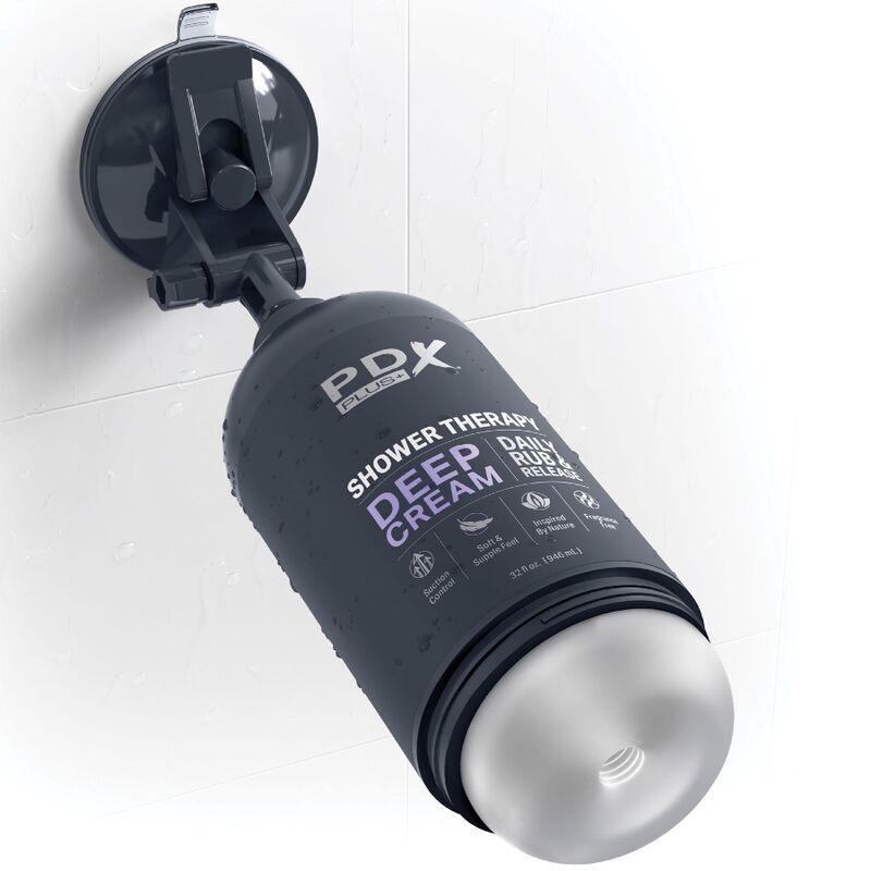 pdx plus masturbatore stroker design discreto in bottiglia di shampoo con crema profonda