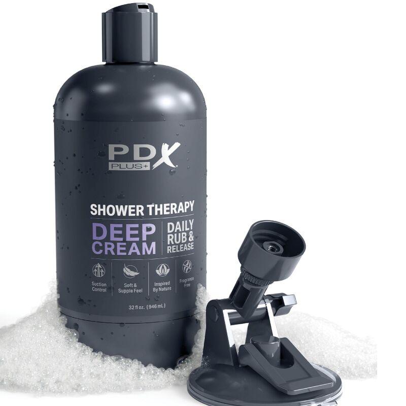 pdx plus masturbatore stroker design discreto in bottiglia di shampoo con crema profonda