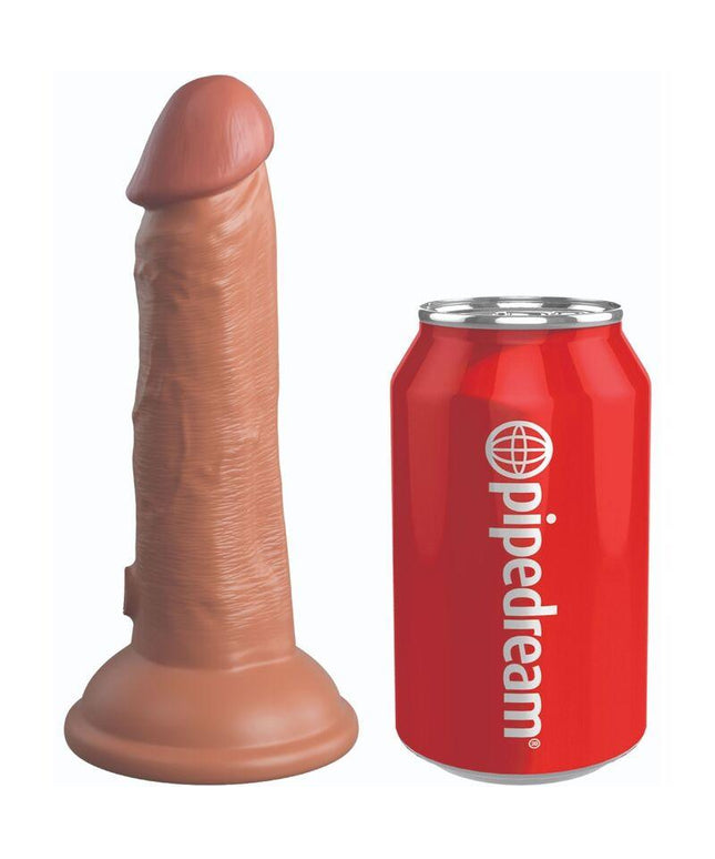 king cock elite dildo realistico in silicone 15 2 cm caramel