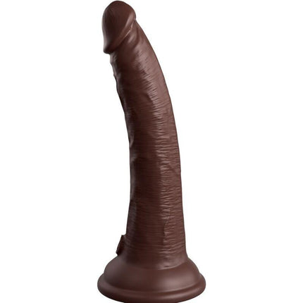 king cock elite dildo realistico in silicone 17 8 cm marrone