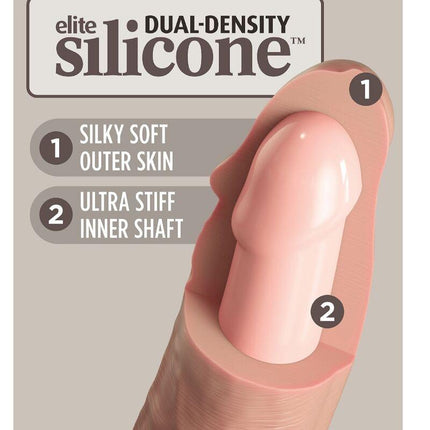 king cock elite dildo realistico in silicone 17 8 cm
