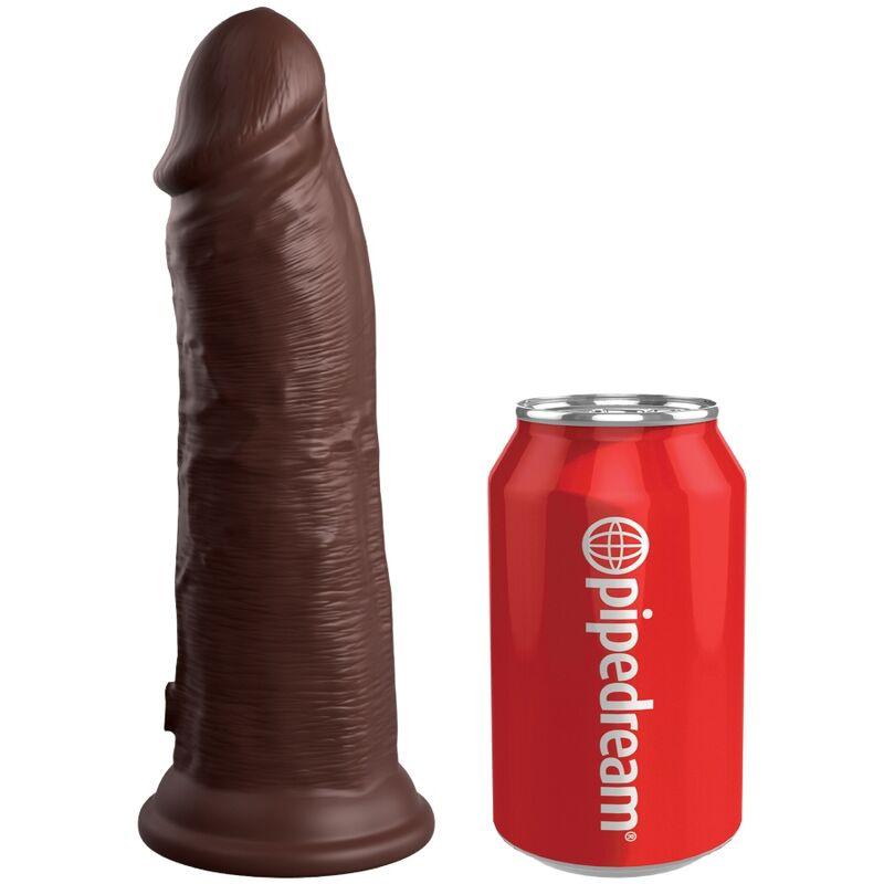 king cock elite dildo realistico in silicone 20 3 cm marrone