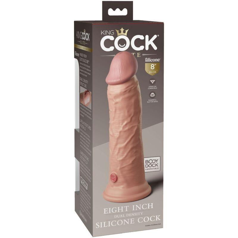 king cock elite dildo realistico in silicone 20 3 cm