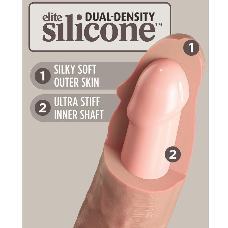 king cock elite dildo realistico in silicone 20 3 cm