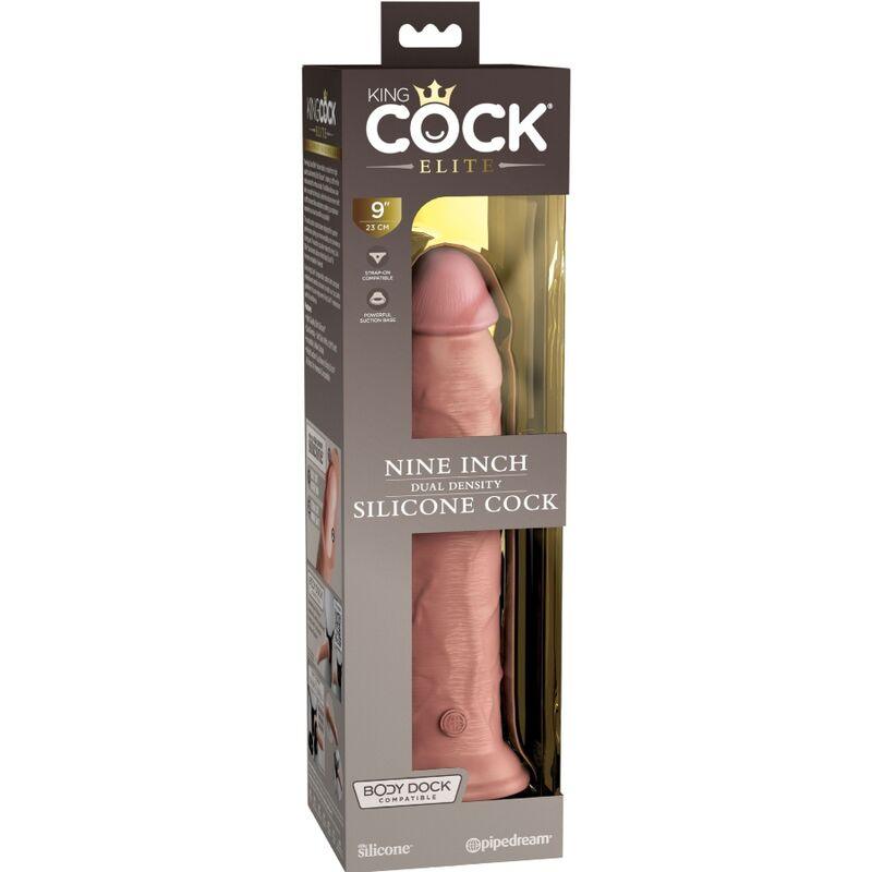 king cock elite dildo realistico in silicone 23 cm