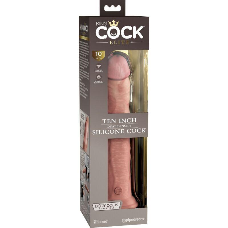 king cock elite dildo realistico in silicone 25 4 cm