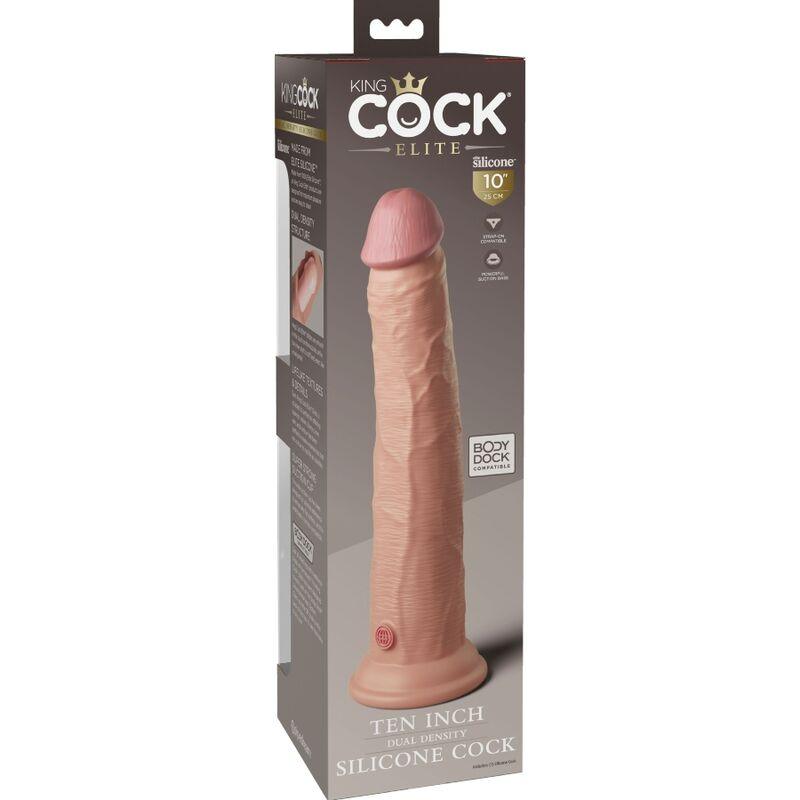 king cock elite dildo realistico in silicone 25 4 cm